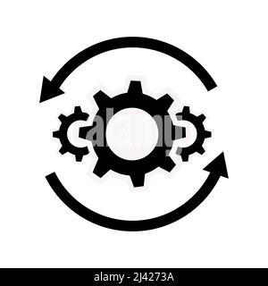 Icône vectorielle abstraite sur le blanc, Illustration isolée pour la conception graphique et web.Symbole plat simple. Illustration de Vecteur