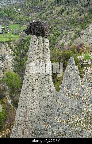 Pyramides d'Euseigne, CT Valais, Suisse Banque D'Images