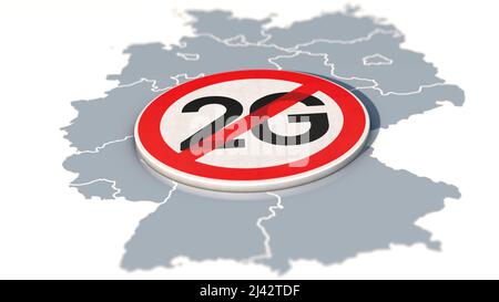 2G levée de la règle en Allemagne Banque D'Images