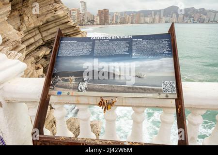 Balcon del Mediterraneo, vue de Benidorm, Espagne Banque D'Images