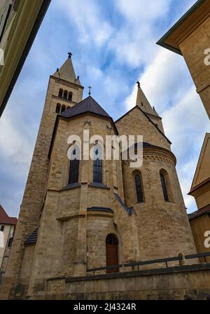 Basilique Saint-georges à Prague Banque D'Images