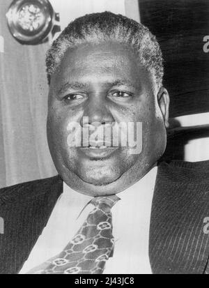 Joshua Nkomo - Chef du Parti nationaliste du Rhodésie. 01 mai 1955. (Photo de Universal Pictorial Press photo). Banque D'Images