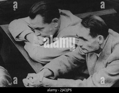 Criminels - sentiers de Nuremberg - dossier de guerre de l'Allemagne. 12 juillet 1950. Banque D'Images