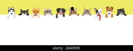 Portrait des animaux, portant quelque chose, style cool, cosplay Illustration de Vecteur