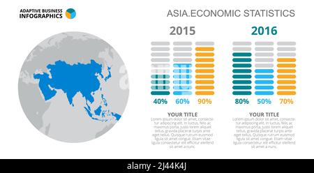 Graphiques de comparaison. Diagramme de pourcentage, diagramme de carte, diagramme à barres. Concept créatif pour l'infographique, la présentation. Peut être utilisé pour des sujets comme statis Illustration de Vecteur