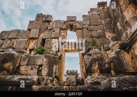 Ruines de la ville antique de Myra à Demre, Antalya, Turquie Banque D'Images