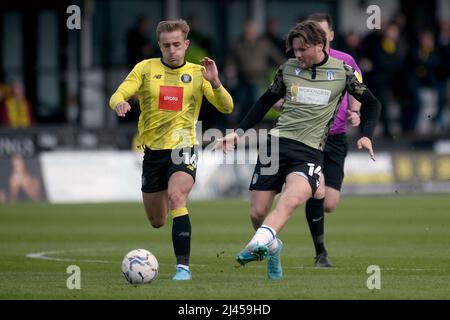 Noah Chilvers of Colchester United - Harrogate Town / Colchester United, Sky Bet League Two, GNC Stadium, Harrogate, Royaume-Uni - 2nd avril 2022 usage éditorial exclusif - restrictions DataCo applicables Banque D'Images