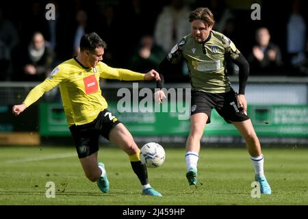Noah Chilvers of Colchester United - Harrogate Town vs. Colchester United - Harrogate Town / Colchester United, Sky Bet League Two, GNC Stadium, Harrogate, Royaume-Uni - 2nd avril 2022 usage éditorial exclusif - restrictions DataCo applicables Banque D'Images