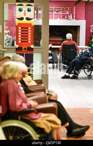 Maison de retraite à Saint-Crespin (nord de la France) Banque D'Images