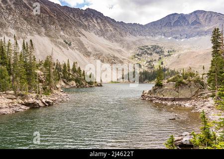 Lac Lost le long de Kebler Pass dans la forêt nationale de Gunnison du Colorado Banque D'Images