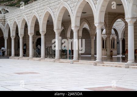 Israël, la basse Galilée. Nabi Shueib, Jethro's tomb le site sacré des Druzes Banque D'Images