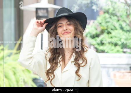 12 avril 2022, Rome, RM, Italie: Giulia Perulli participe à la séance photo du film ''il Sesso degli Angeli'' à Rome (Credit image: © Matteo Nardone/Pacific Press via ZUMA Press Wire) Banque D'Images