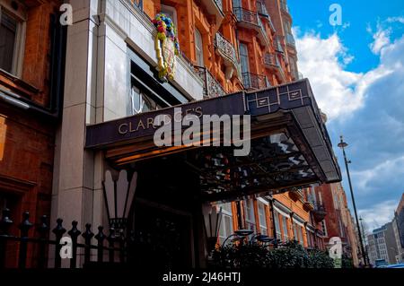 Claridge's, Hôtel, Mayfair, Londres, Angleterre Banque D'Images