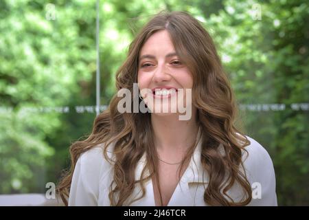 Roma, Italien. 12th avril 2022. L'actrice italienne Giulia Perulli assiste au photocall du film. Rome (Italie). 12th avril 2022 crédit : dpa/Alay Live News Banque D'Images