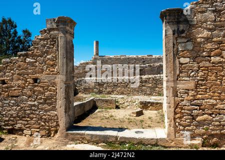 Le Palaestra au Sanctuaire d'Apollon Hylates site romain, Episkopi, République de Chypre. Banque D'Images