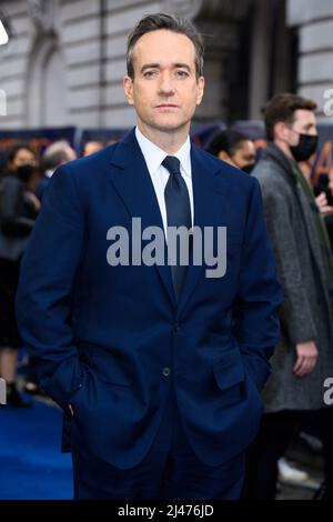 Londres, Royaume-Uni. 12 avril 2022. Matthew MacFadyen participe à la première de l'opération mincemeat au cinéma Curzon Mayfair à Londres. Date de la photo: Mardi 12 avril 2022. Le crédit photo devrait se lire: Matt Crossick/Empics/Alamy Live News Banque D'Images