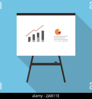 Tableau de présentation des réunions d'affaires, illustration vectorielle Illustration de Vecteur