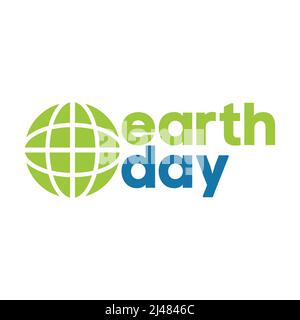 logo earth day vecteur isolé sur fond blanc. Illustration de Vecteur