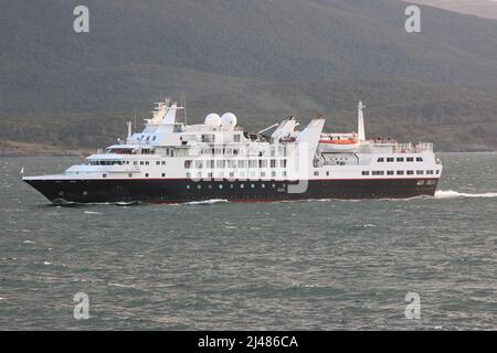 La nouvelle ligne de croisière d'expédition Exploris a acheté l'explorateur d'argent. (Silversea). Le bateau de croisière commencera à naviguer pour Exploris en décembre 2023. Banque D'Images