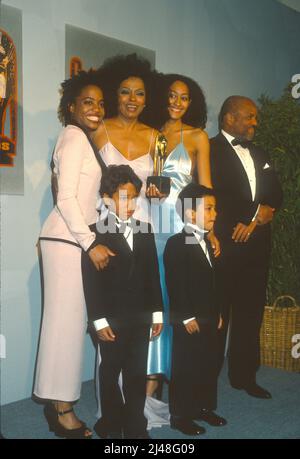 Diana Ross & Family au Prix AMA annuel 27th à Los Angeles en Californie le 17 2000 janvier crédit : Jeffrey Mayer / Rock Negative / MediaPunch Banque D'Images