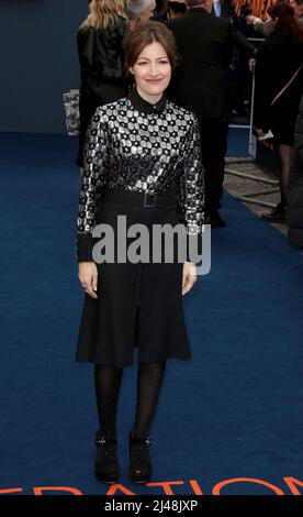 12 avril 2022 - Londres, Angleterre, Royaume-Uni - Kelly Macdonald assiste à la première du film de l'opération mincemeat au Royaume-Uni, Curzon Mayfair Banque D'Images