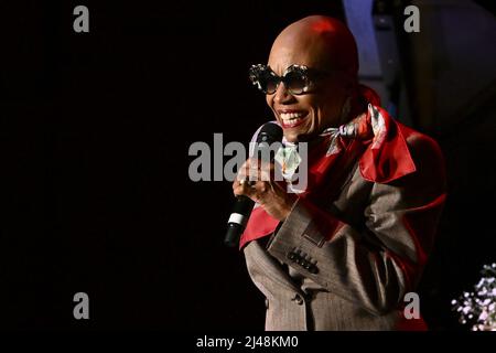Rome, Italie. 12th avril 2022. Dee Dee Bridgewater lors du concert à l'Auditorium Parco della Musica, 12th avril 2022, Rome, Italie. Crédit : Agence photo indépendante/Alamy Live News Banque D'Images