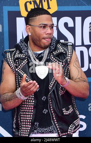 11 avril 2022 - Nashville, Tennessee - Nelly. 2022 CMT Music Awards au Nashville Municipal Auditorium. (Credit image: © Dara-Michelle Farr/AdMedia via ZUMA Press Wire) Banque D'Images