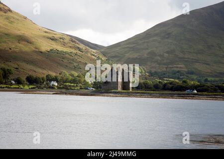 Château du Loch Ranza sur les rives du Loch Ranza Isle of Arran North Ayrshire Scotland Banque D'Images