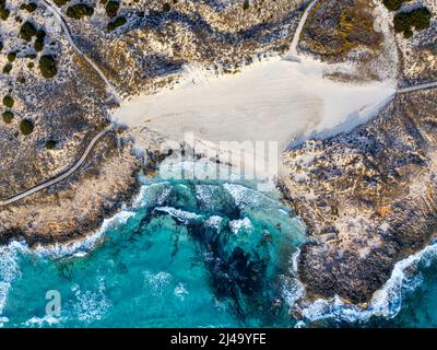 Parc naturel de ses Salines Platja Playa de Levante Beach au coucher du soleil méditerranée meilleures plages, Formentera Iles Baléares, Espagne Banque D'Images