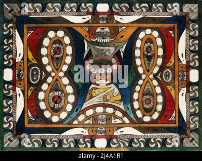 Artiste suisse Adolf Wölfli, Art brut - Wand=Uhr=Schlange (1921-22) Banque D'Images