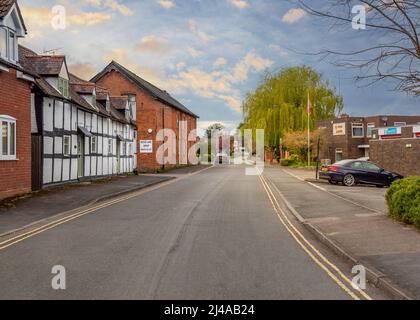 Segs Lane à Alcester, Warwickshire, Angleterre. Banque D'Images