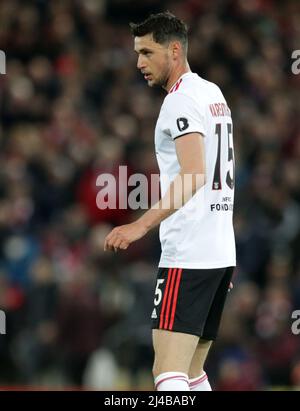 Anfield, Liverpool, Royaume-Uni. 13th avril 2022. Champions League football, Liverpool contre FC Benfica, quart-finale 2nd jambe: Roman Yaremchuk de Benfica crédit: Action plus Sports/Alay Live News Banque D'Images