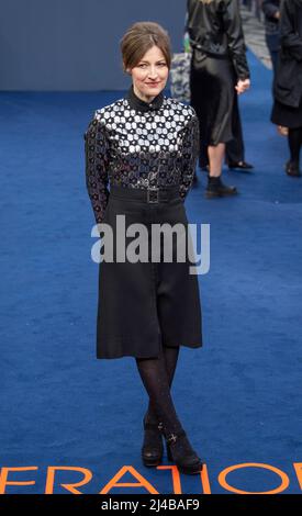 Kelly Macdonald participe à la première britannique de l'opération mincemeat au Curzon Mayfair le 12 avril 2022 à Londres, en Angleterre. Banque D'Images