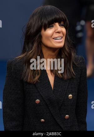 Claudia Winkleman participe à la première britannique « Operation mincemeat » au Curzon Mayfair le 12 avril 2022 à Londres, en Angleterre. Banque D'Images