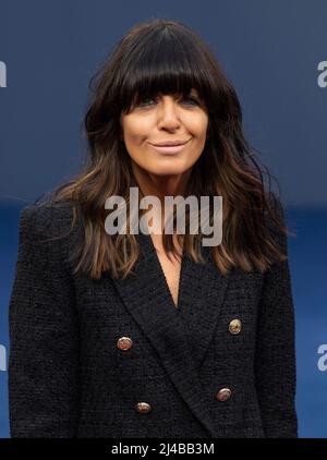 Claudia Winkleman participe à la première britannique « Operation mincemeat » au Curzon Mayfair le 12 avril 2022 à Londres, en Angleterre. Banque D'Images