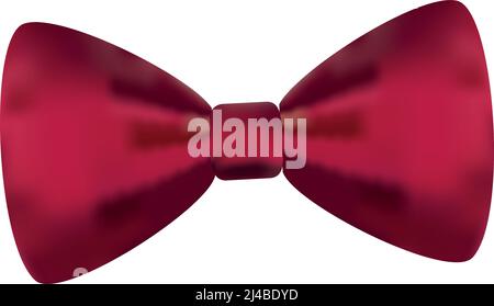 Motif noeud papillon rouge isolé style hipster Vector Illustration de Vecteur