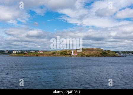 Lieu historique national de l'Île-Georges, dans le port de Halifax, Nouvelle-Écosse, Canada Banque D'Images