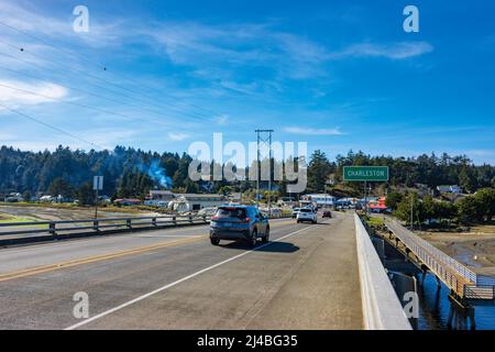 Oregon Coast, Coos Bay et North Bend aires de loisirs Banque D'Images