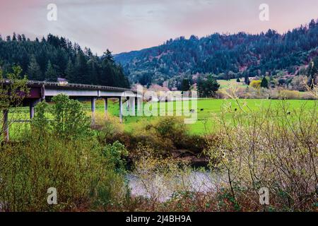 Oregon Coast, Coos Bay et North Bend aires de loisirs Banque D'Images