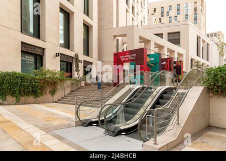 Architecture du bâtiment du centre-ville de Mushreib. Préparation de la coupe du monde de la FIFA au Qatar Banque D'Images