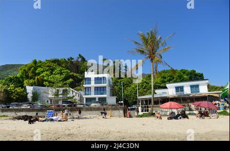 Upper Cheung Sha Beach, île Lantau, Hong Kong. Banque D'Images