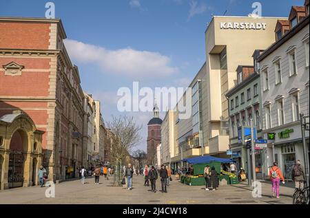 Zone piétonne, rue commerçante, Carl-Schurz-strasse, vieille ville, Spandau, Berlin, Allemagne Banque D'Images