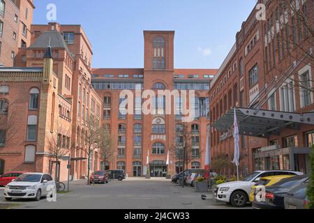 Katharinenhof im Uferpalais, maison de retraite, ancienne brasserie Schultheiss, cour de brasserie, Wasserstadt Spandau, Hakenfelde, Spandau, Berlin, Allemagne Banque D'Images