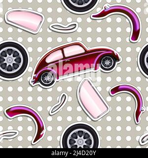 Vector Cars fond transparent pour garçon Illustration de Vecteur