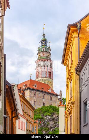 Tour du château de Cesky Krumlov Banque D'Images