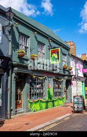 Le pub Green Dragon à Sydney Street dans la région de North Laine, Brighton Sussex, Royaume-Uni Banque D'Images