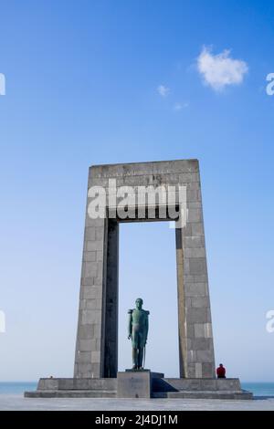 Monument au Roi Léopold 1st, de panne - la panne, Belgique Banque D'Images