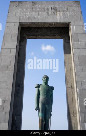 Monument au Roi Léopold 1st, de panne - la panne, Belgique Banque D'Images