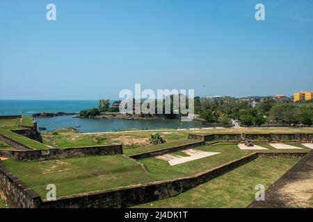 Galle fort photographie aérienne.magnifique destination place Asie, vacances d'été voyage voyage Banque D'Images