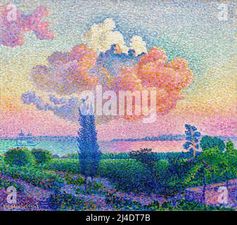 Henri Edmond Cross - le Nuage Rose - la Rose Cloud - C1896 Banque D'Images